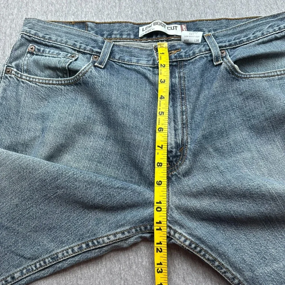 Vtg Levi's 527 Low Bootcut Jeans Mens 36x30 Medium Wash *Wear* Cowboy Western